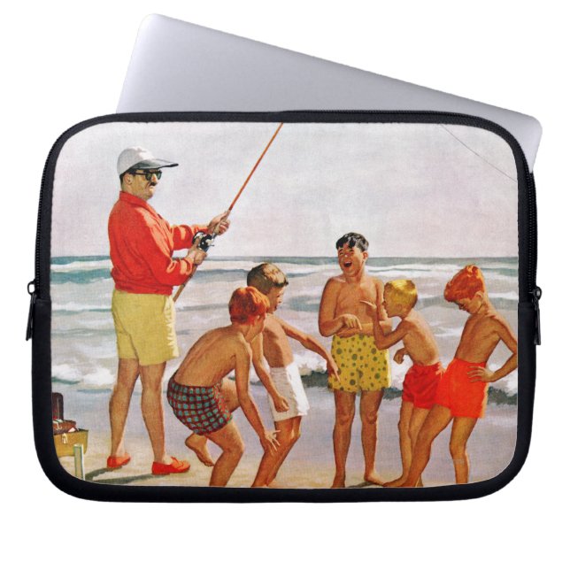 Funda Para Portátil Pescado pequeño del Polo Grande por Richard Sargen (Frente)