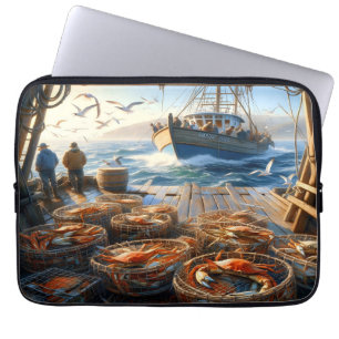 Funda Para Portátil Pescadores de la cosecha de Crepúsculo que recogen