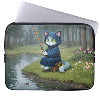 Funda Para Portátil Pescar en un día lluvioso