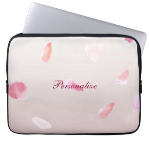 Funda Para Portátil Petales de Rosa románticos