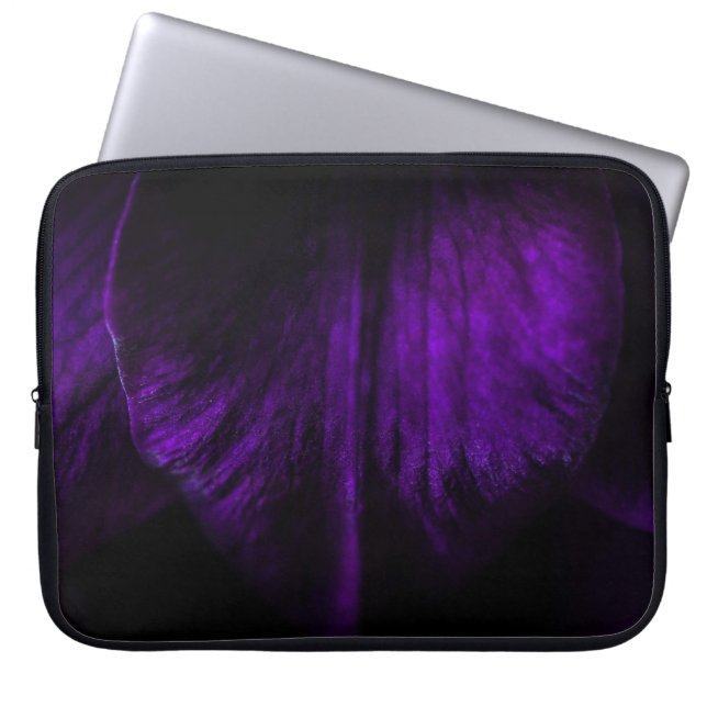 Funda Para Portátil Pétalo de flor morada (Frente)