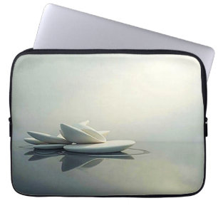 Funda Para Portátil Pétalos flotantes de diseño de piedra