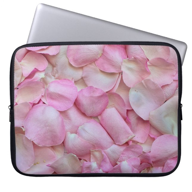 Funda Para Portátil Pétalos rosa rosados (Frente)