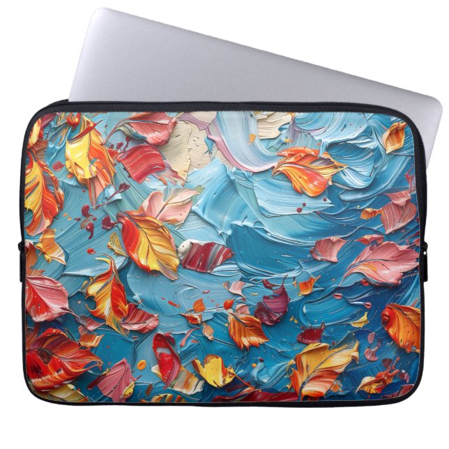 Funda Para Portátil Petals in Motion – Expressive Abstract Floral (Frente)