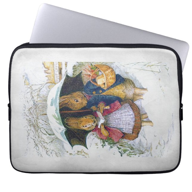 Funda Para Portátil Peter Rabbit (paraguas) (Frente)