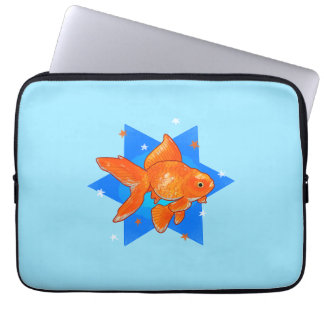 Funda Para Portátil Pez dorado con estrellas