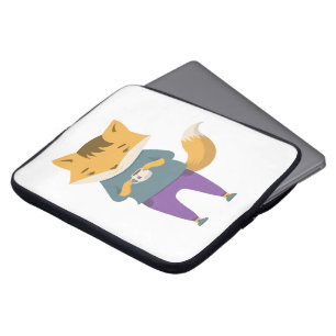 Funda Para Portátil Pezón lindo con taza de té