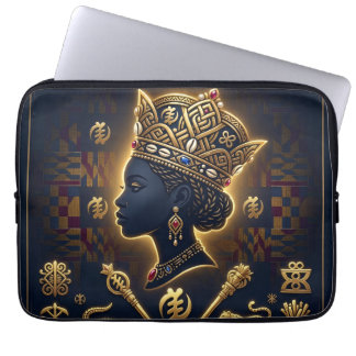 Funda Para Portátil Pharaoh Energy Ancient African King Modern Art 
