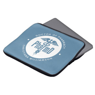 Funda Para Portátil Pharm Médica de Farmacia Graduado Farmacéutico Far
