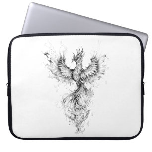 Funda Para Portátil Phoenix Fantasy Ilustracion animal salvaje Tatto