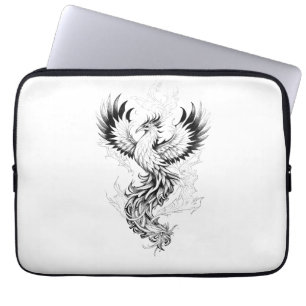 Funda Para Portátil Phoenix Fantasy Ilustracion animal salvaje Tatto