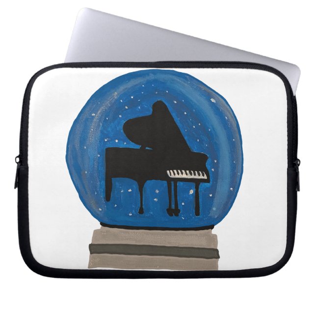 Funda Para Portátil Piano en un globo de nieve - Papel envuelto (Frente)