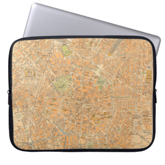 Funda Para Portátil Pianta di Milano - Mapa de Milán, Italia