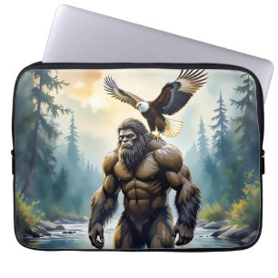 Funda Para Portátil Pie grande con águila en su hombro