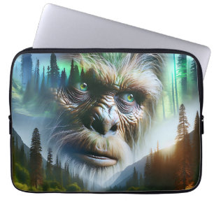 Funda Para Portátil Pie grande, montañas, río y bosque