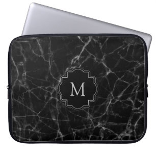 Funda Para Portátil Piedra de mármol negro MS001