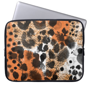 Funda Para Portátil Piel animal: patrón de leopardo creativo.