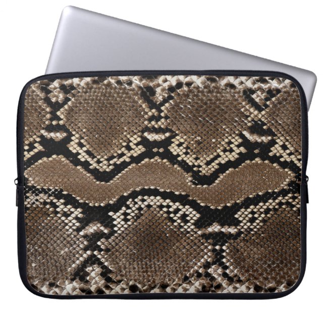 Funda Para Portátil Piel de serpiente en Python Rock Faux (Frente)