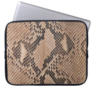 Funda Para Portátil Piel de serpiente marrón