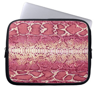 Funda Para Portátil Piel de serpiente rosada exótica #3