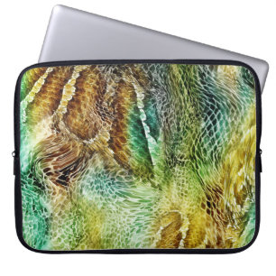 Funda Para Portátil Piel de serpiente: Textura de fondo exótica
