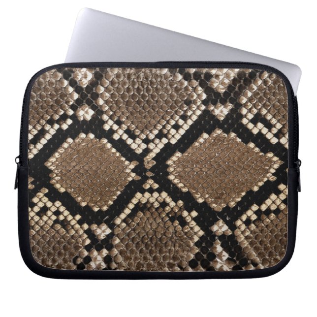Funda Para Portátil Piel Diamond Back Rattlessnake (Frente)