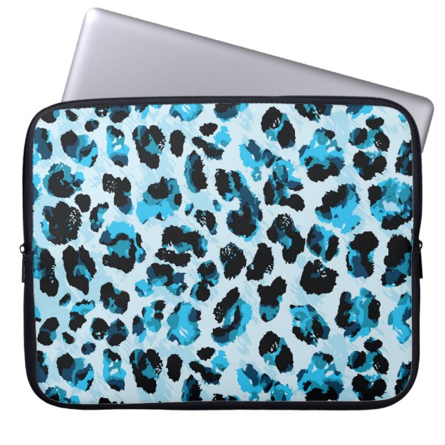 Funda Para Portátil Piel leopardo Cheetah: tinte vinícola acuarela (Frente)