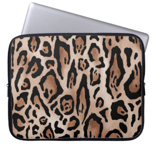 Funda Para Portátil Piel leopardo: patrón sin costuras.