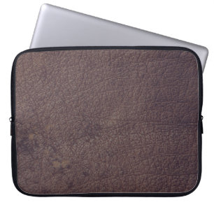 Funda Para Portátil Piel Rustica Masculina de Cuero Marrón