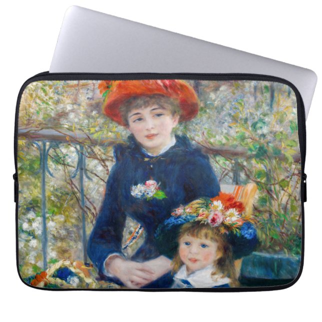 Funda Para Portátil Pierre-Auguste Renoir - Dos hermanas en la terraza (Frente)