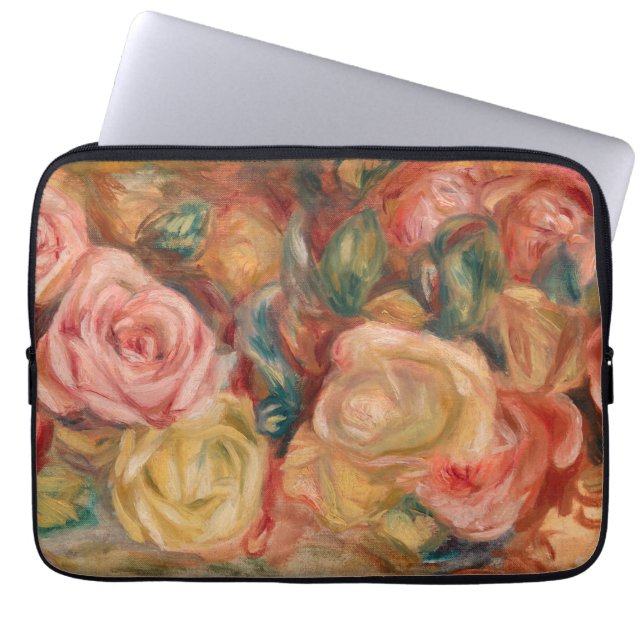 Funda Para Portátil Pierre-Auguste Renoir - Rosas (Frente)