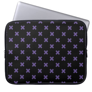 Funda Para Portátil Pies cruzados ultravioletas sobre negro
