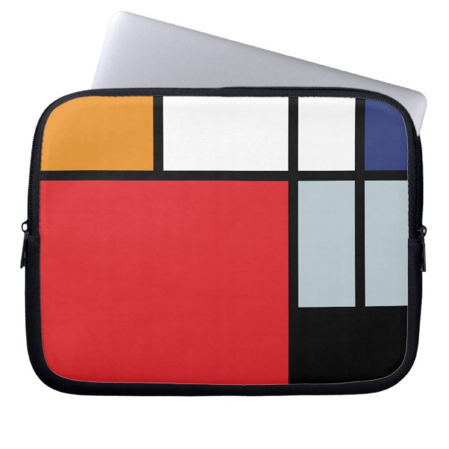 Funda Para Portátil Piet Mondrian - Composición con gran plano rojo (Frente)