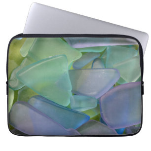 Funda Para Portátil Pila de vidrio de playa azul, Alaska