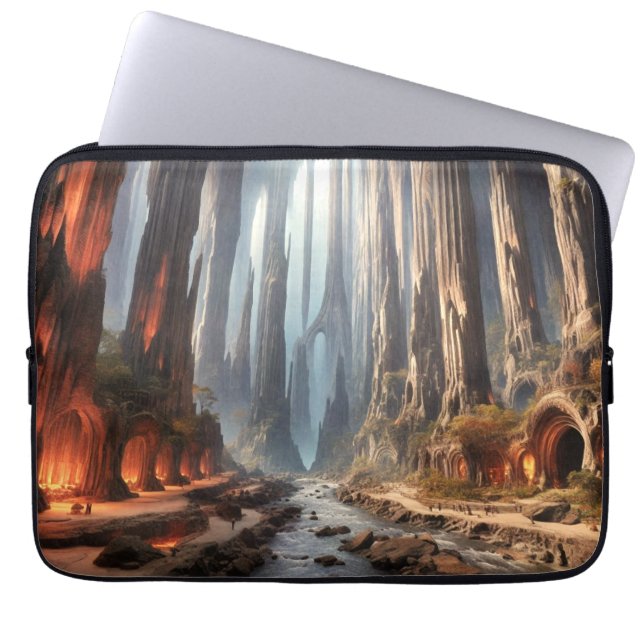 Funda Para Portátil Pilares y personas (Frente)