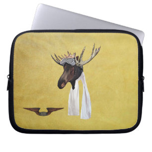 Funda Para Portátil Piloto piloto de aviación de Moose Volador