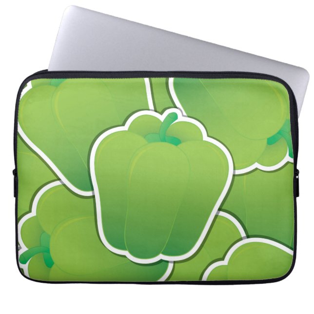 Funda Para Portátil Pimienta verde (Frente)