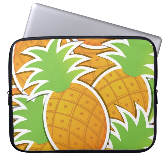 Funda Para Portátil Piña divertida (Frente)