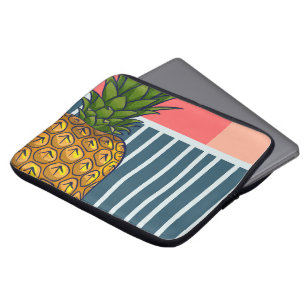 Funda Para Portátil 'Piña solitaria' arte pop vibrante