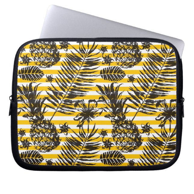 Funda Para Portátil Piñas dibujadas mano (Frente)