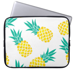 Funda Para Portátil Piñas Exóticas: Luz Amarilla.