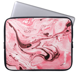 Funda Para Portátil Pincel de agua monocromo abstracto,Futuristi rojo