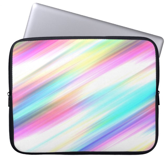 Funda Para Portátil Pincel de arcoiris Pastel (Frente)