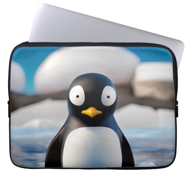 Funda Para Portátil Pingüino (Frente)