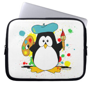 Funda Para Portátil Pingüino artístico