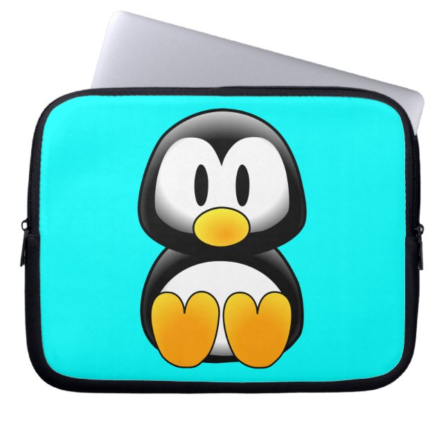 Funda Para Portátil Pingüino Personalizado (Frente)
