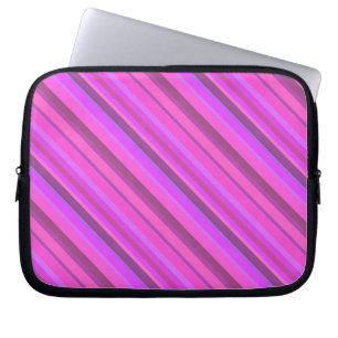 Funda Para Portátil Pink diagonal stripes