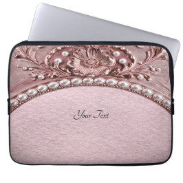 Funda Para Portátil Pink Flower Laptop Sleeve