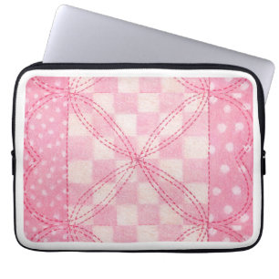 Funda para portátil PINK HEART QUILE