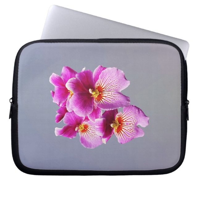 Funda Para Portátil Pink Pansy Orchids (Frente)